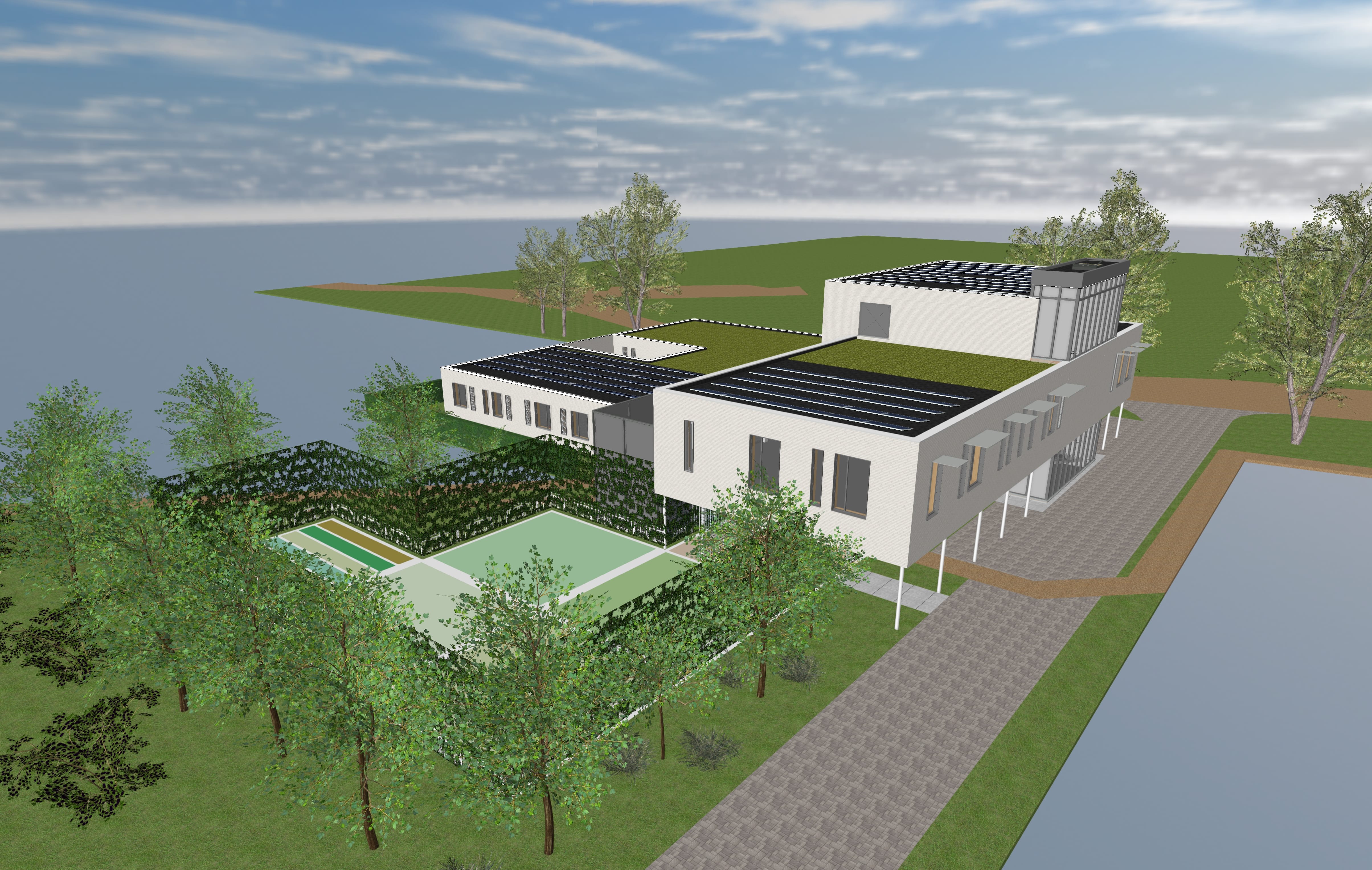 Eke Wagenschot Render bovenkant